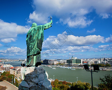 匈牙利布达佩斯 浏览观光市中心旅行吸引力中心天空害虫明信片城堡议会图片