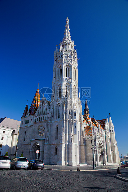 匈牙利布达佩斯Matthias教堂游客教会首都石头阳台纪念碑城堡历史性青铜渔民图片