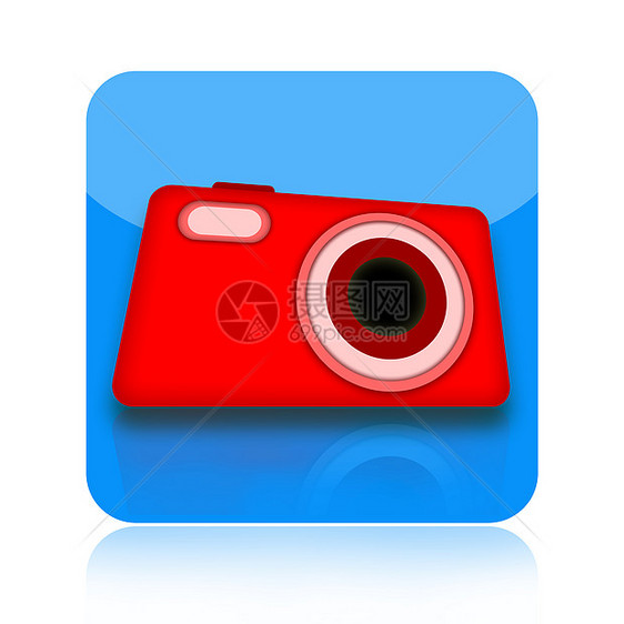 数码摄影相机图标镜片工具艺术光圈画廊按钮触摸屏摄影师蓝色摄影机图片