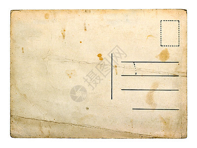 旧空的明信片染色邮资卡片文档纸板收藏剪贴簿白色演讲邮政图片