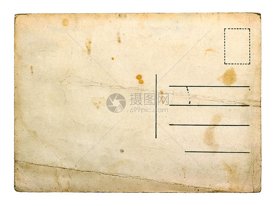 旧空的明信片染色邮资卡片文档纸板收藏剪贴簿白色演讲邮政图片