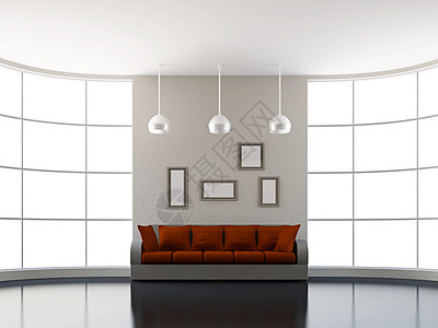 客厅的大沙发窗户生活建筑学长沙发枕头软垫艺术时尚家庭房子图片