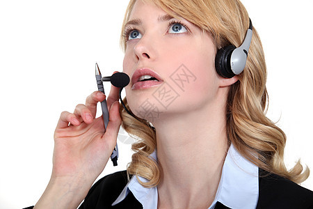Pensive呼叫中心工作人员图片