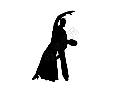 舞蹈员运动插图曼波女士剪影夫妻拉丁舞者探戈舞蹈背景图片