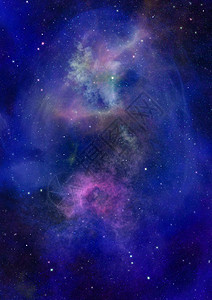 在空间和星云的星域插图乳白色科学敬畏星系星座渲染场地灰尘紫色图片