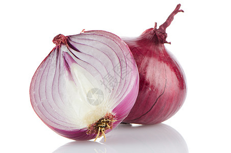 红切洋葱紫色洋葱块茎水果收成团体白色香料烹饪红色图片