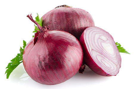 红切洋葱块茎红色烹饪蔬菜白色香料团体紫色水果收成图片