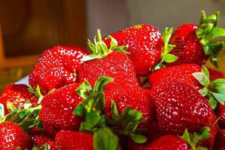 草莓食物果汁水果营养养分浆果小吃早餐果味甜点图片