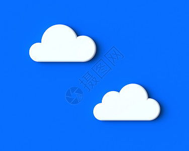 3D 蓝天白云说明图片