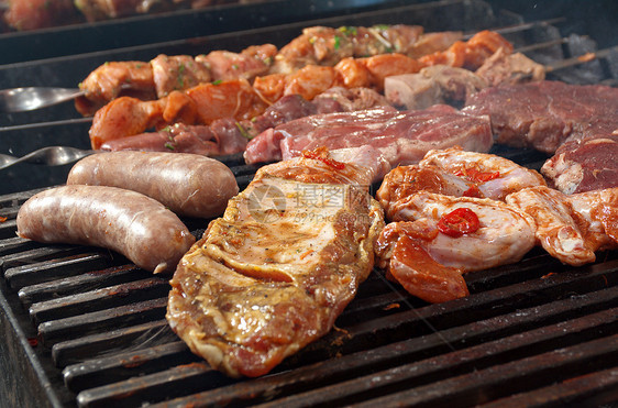 烹饪肉肉烧烤香肠牛肉烤箱烘烤肋骨职场餐厅牛扒印章炙烤图片