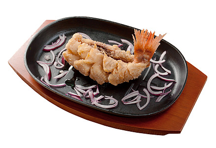 燃烧的岩石鱼饮食食物美食石斑鱼淀粉传统盘子烹饪蔬菜筷子图片