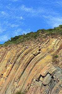 香港地理公园 六边形柱功夫蓝色巨石地理太阳火山国家公园地标岩石图片