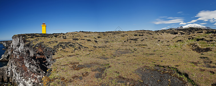 灯塔海岸火山作用海洋海景支撑半岛悬崖海角岩石图片