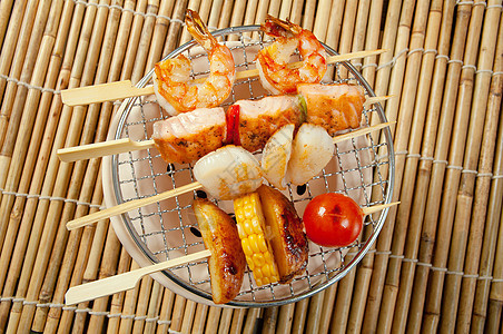 日本菜类海产食品蔬菜白色推介会烹饪餐厅烧烤食物沙爹海鲜竹子美食图片