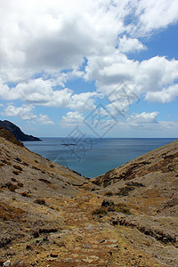 葡萄牙马德拉岛波浪边缘蓬塔岛屿热带悬崖地平线海岸线旅行海景图片