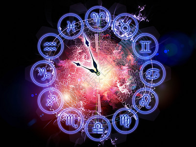 Zodiac 时钟技术预测预言蓝色手表时间展示黑色墙纸齿轮图片