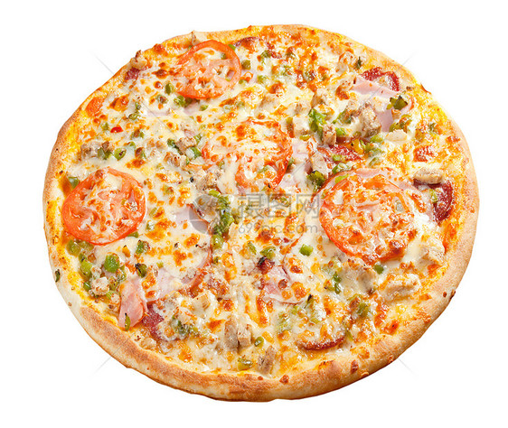 芝士披萨脆皮育肥圆圈午餐圆形餐厅蔬菜小吃食物图片