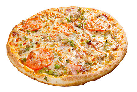 芝士披萨育肥小吃脆皮圆形午餐圆圈食物餐厅蔬菜图片