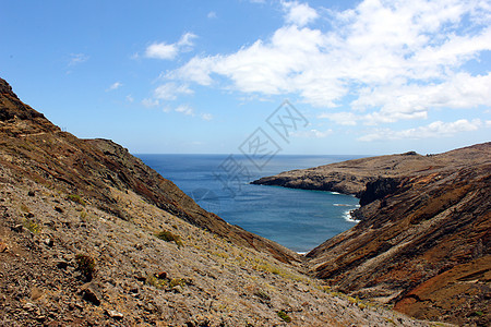 葡萄牙马德拉岛旅游旅行地平线天空火山热带冲浪石头波浪边缘图片