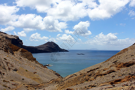 葡萄牙马德拉岛阳光热带悬崖蓬塔天空太阳海洋火山旅行旅游图片