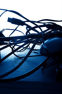 连接电线电话网络宏观解决方案活力数据全球电脑力量电缆图片