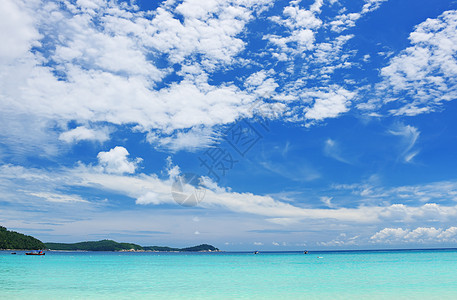 美丽的海滩蓝色热带风景天空岩石海景石头海岸线旅行假期图片