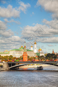 莫斯科克里姆林宫概况圆顶寺庙天空地标城市大教堂建筑学景观血管图片