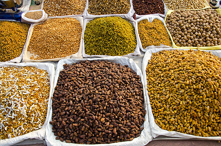 印度市场各种干果和坚果 印度市场图片