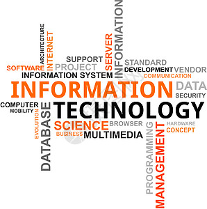 词云信息技术服务器电脑保障科学硬件商业信息系统技术机动性建筑学背景图片