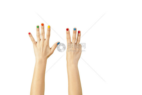 美丽的女人手和修指甲的美人手女性指甲手势帮助拇指手指女士女孩棕榈美甲图片