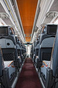 橙子库走廊奢华路线服务公共汽车衬垫教练运输假期座位图片