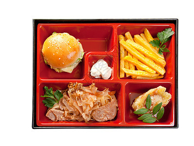 日本本托午餐牛肉胡椒烹饪食物宏观旅行蔬菜餐厅美食寿司图片