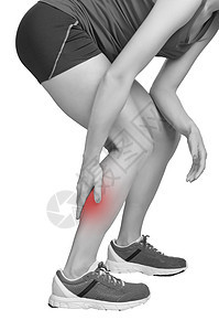 脚腿疼痛医疗脊椎按摩师保健支撑压力伤害紧张腿体按摩图片