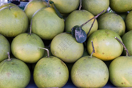 波梅洛或庞梅罗水果柚子市场食物健康橙子绿色热带图片