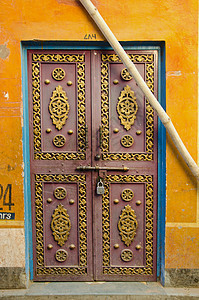印度斋浦尔的原始门和圆形门图片