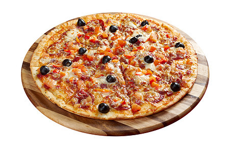披萨辣椒圆圈午餐餐厅香肠圆形蔬菜食物胡椒脆皮小吃图片