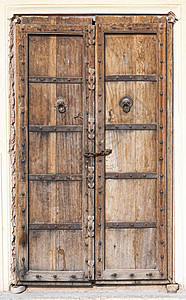 旧木门木头门把手建筑入口古董棕色建筑学照片房子金属图片