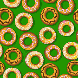 新鲜新甜甜甜圈模式背景图片