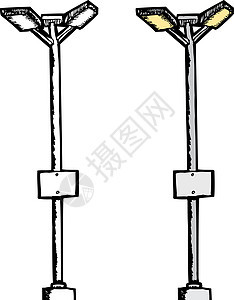 泊车停车场路灯图片