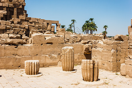 埃及卡纳克寺庙古老废墟纪念碑狮身文字古物纪念馆人面发掘艺术雕塑文明图片