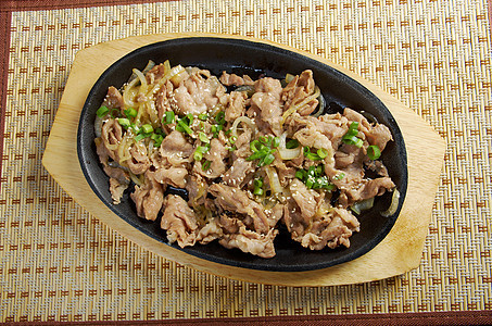 中华菜菜 加蔬菜的猪肉午餐营养小吃美食生活香料桌子熟食情调餐厅图片