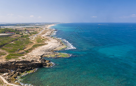 地中海海海洋岩石支撑旅游全景观光海景假期旅行风景图片
