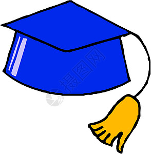 毕业上限帽子砂浆木板丝带文档仪式流苏滚动证书艺术图片