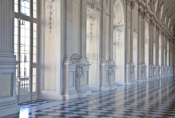 意大利皇宫 戴安娜宫 维那利亚纪念碑住宅画廊建筑博物馆地面窗户国王风格艺术图片