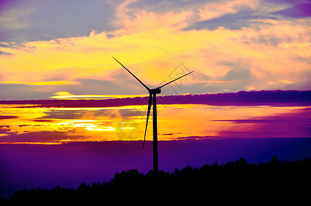 风风农场场地刀刃蓝色涡轮机创新风力天空力量发电机气候图片