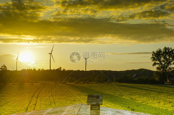 风风农场太阳创新风力涡轮场地风车螺旋桨发电机气候技术图片