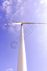 风风农场涡轮机日落天空力量螺旋桨风车旋转发电机风力涡轮图片