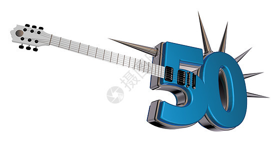 50号吉他音乐纪念日禧年技术合金反射娱乐乐器岩石生日图片