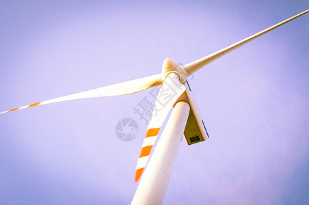 风涡轮素蓝色场地气候涡轮机农场刀刃阳光技术天空风车图片