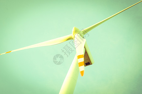 风涡轮素小麦活力发电机气候金属涡轮机地平线农场环境技术图片